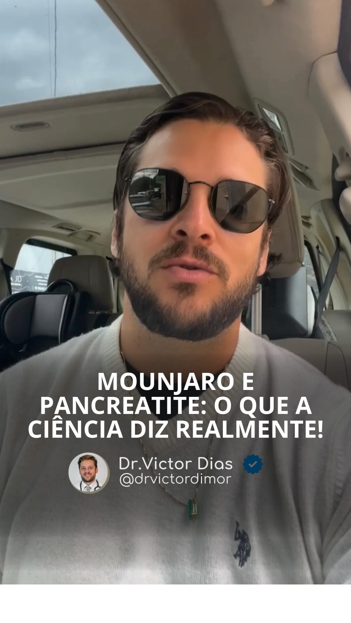 Nos últimos meses, temos observado na mídia um aumento nas discussões envolvendo casos de #pancreatite em pacientes que utilizam medicações para emagrecimento, como o #Mounjaro. Por isso, considero importante trazer uma análise mais técnica e baseada em evidências sobre esse tema.

Até o momento, não existem evidências robustas de que a tirzepatida cause pancreatite diretamente. Inclusive, dentre as centenas de pacientes para os quais já indiquei esse tratamento ao longo dos últimos anos, não tive casos de #pancreatite relacionados ao uso da medicação.

Porém, isso não significa que o assunto deva ser ignorado. Precisamos entender os fatores indiretos que podem contribuir para esse cenário, como perdas de peso muito rápidas, #automedicação, uso sem acompanhamento médico adequado e o próprio perfil metabólico e inflamatório do paciente.

Hoje, muitas pessoas estão utilizando essas medicações sem investigação clínica adequada, sem monitorização laboratorial e sem individualização do #tratamento. E isso, sim, aumenta riscos.

Dr. Victor Dias-CRM: 174268